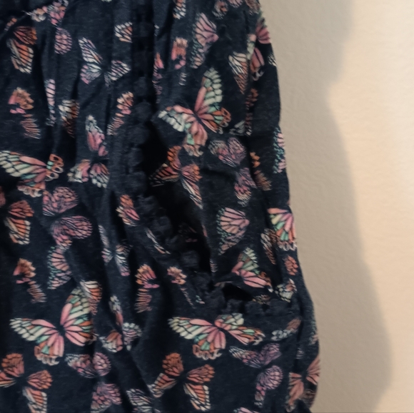 George Butterfly Print Top - Black and Pink - Picture 5 of 7